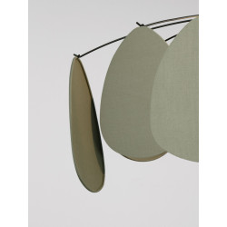 Vela – Designerska lampa wisząca | Rzeźbiarska forma z lnu