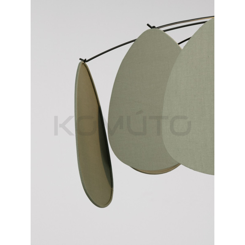 Vela – Designerska lampa wisząca | Rzeźbiarska forma z lnu