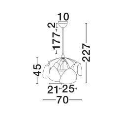 Vela – Designerska lampa wisząca | Rzeźbiarska forma z lnu