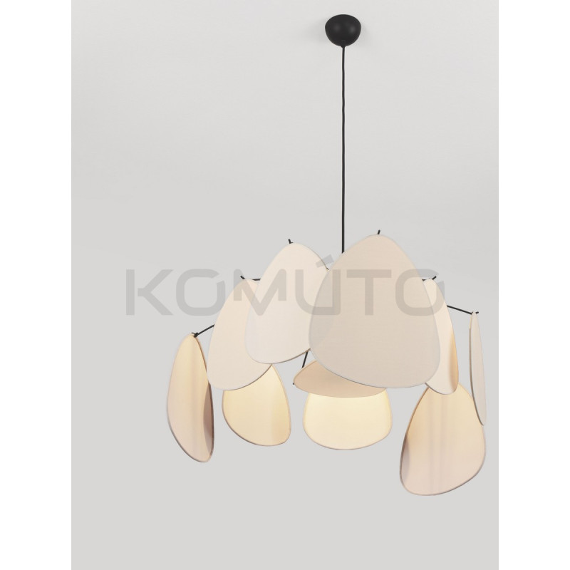 Vela – Designerska lampa wisząca | Rzeźbiarska forma z lnu