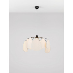 Vela – Designerska lampa wisząca | Rzeźbiarska forma z lnu