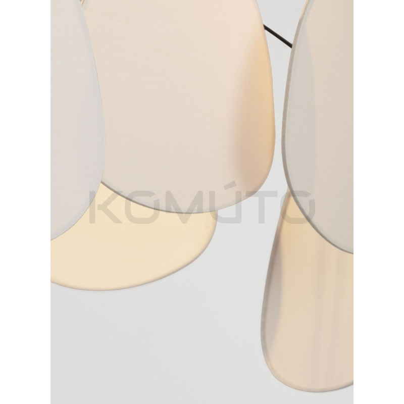 Vela – Designerska lampa wisząca | Rzeźbiarska forma z lnu