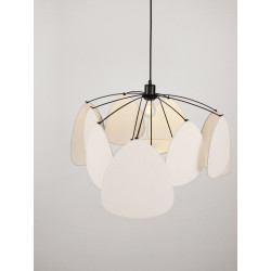 Vela – Designerska lampa wisząca | Rzeźbiarska forma z lnu