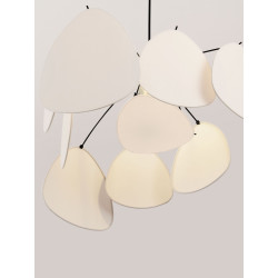 Vela – Designerska lampa wisząca | Rzeźbiarska forma z lnu