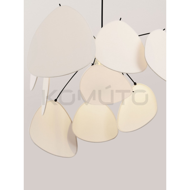 Vela – Designerska lampa wisząca | Rzeźbiarska forma z lnu