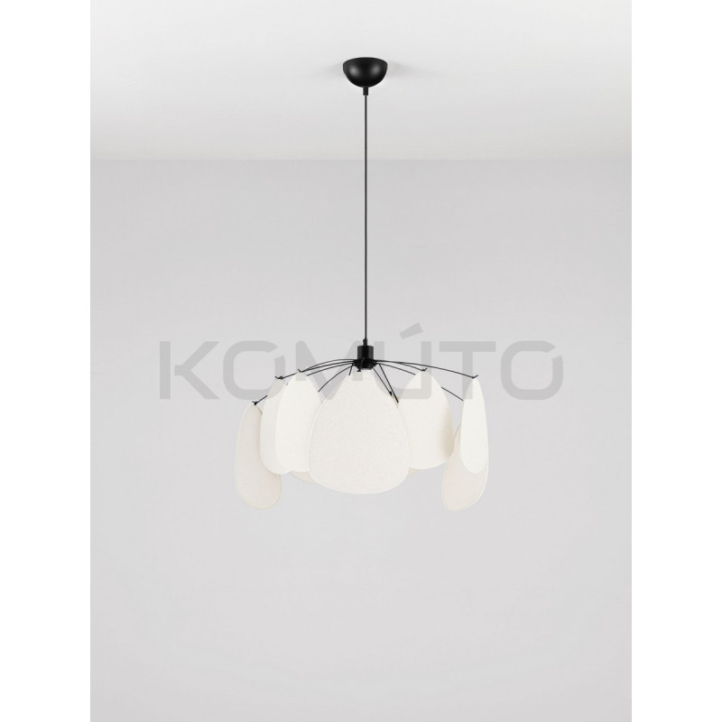 Vela – Designerska lampa wisząca | Rzeźbiarska forma z lnu