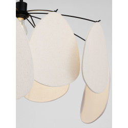 Vela – Designerska lampa wisząca | Rzeźbiarska forma z lnu