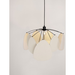 Vela – Designerska lampa wisząca | Rzeźbiarska forma z lnu