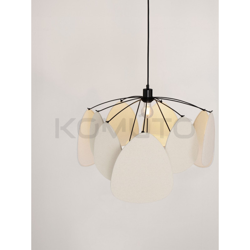Vela – Designerska lampa wisząca | Rzeźbiarska forma z lnu