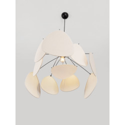 Vela – Designerska lampa wisząca | Rzeźbiarska forma z lnu