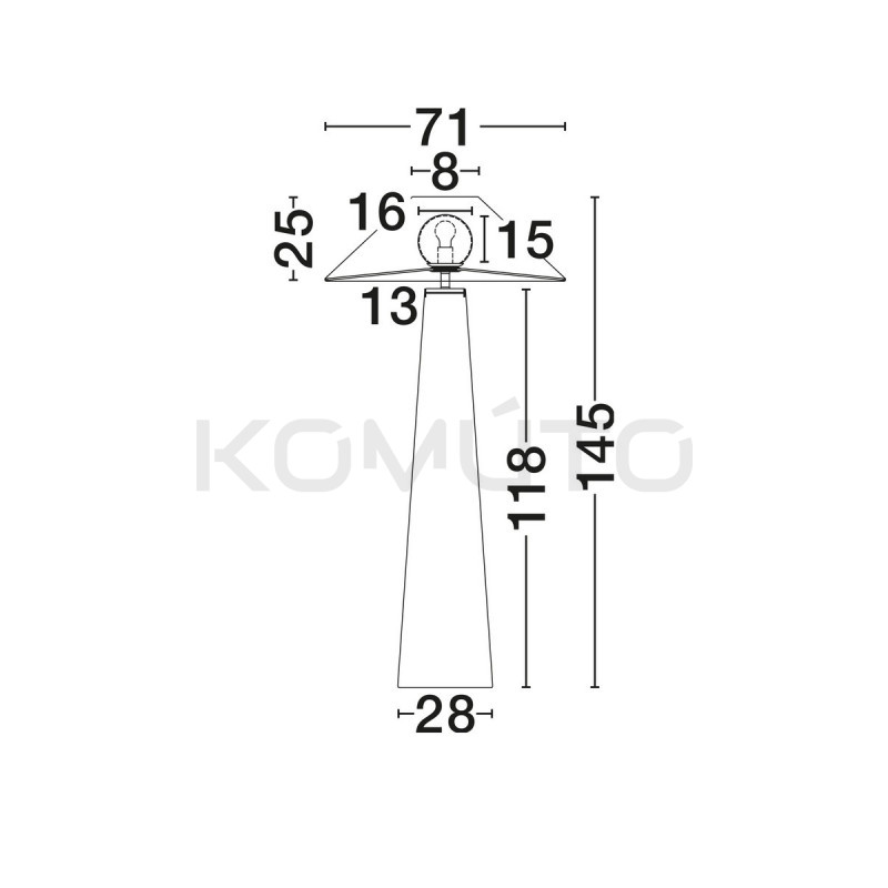 Lampa podłogowa BRAID IP65 rattan | na taras|do salonu