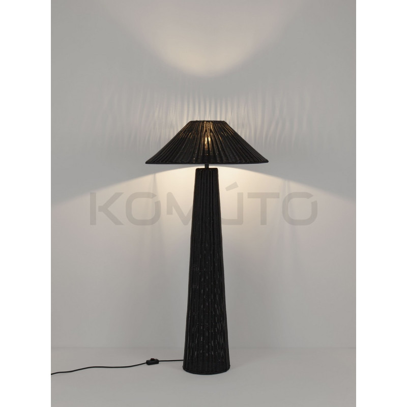 Lampa podłogowa BRAID IP65 rattan | na taras|do salonu