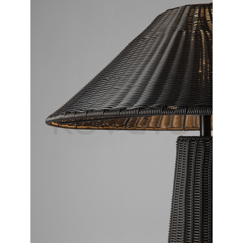 Lampa podłogowa BRAID IP65 rattan | na taras|do salonu