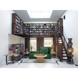 Stolik z lamelami okrągły japandi Alare 70 | Komuto.pl