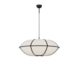 Natural Blossom | Artystyczna Lampa Lniana 70cm – Design Zen