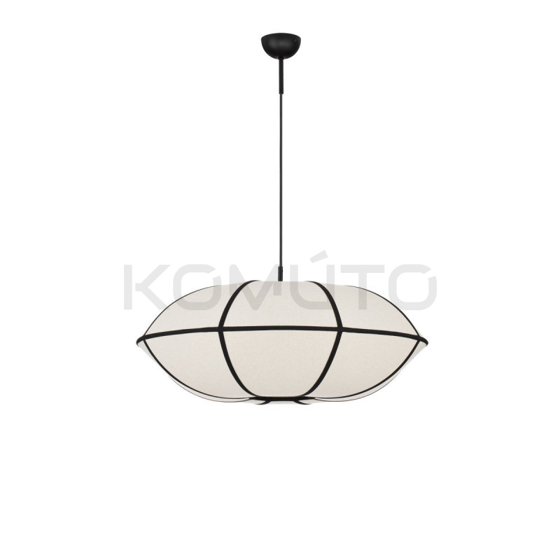 Natural Blossom | Artystyczna Lampa Lniana 70cm – Design Zen