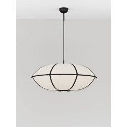 Natural Blossom | Artystyczna Lampa Lniana 70cm – Design Zen