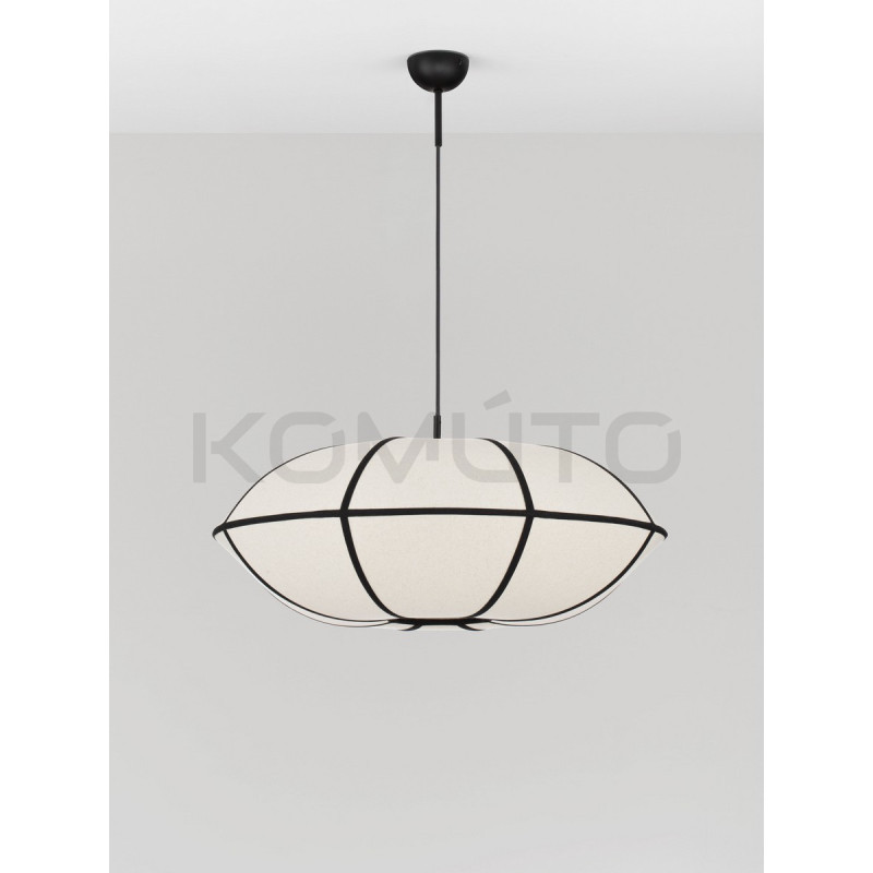 Natural Blossom | Artystyczna Lampa Lniana 70cm – Design Zen