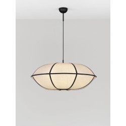 Natural Blossom | Artystyczna Lampa Lniana 70cm – Design Zen