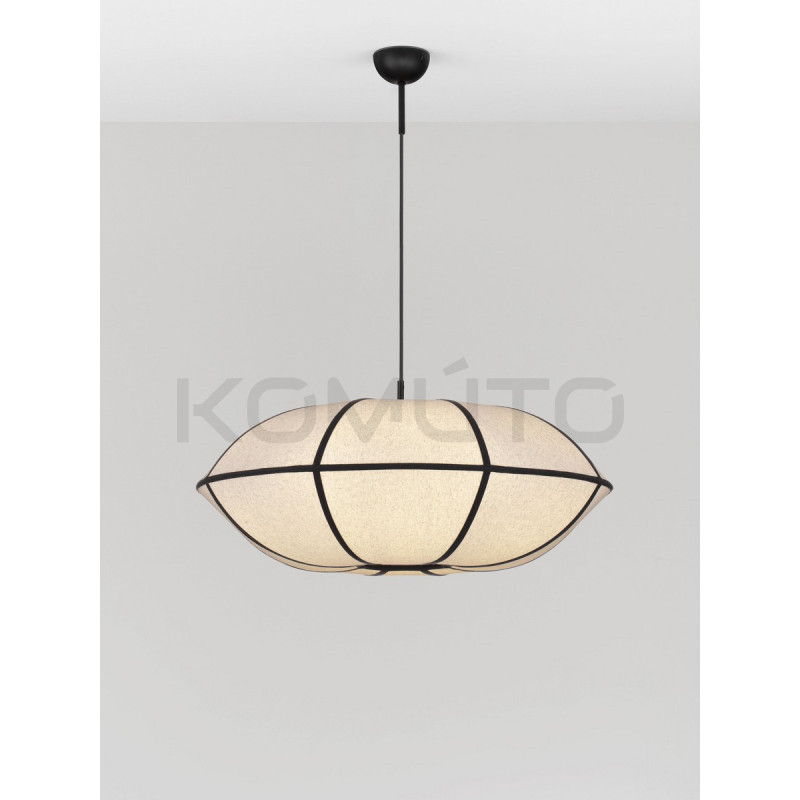 Natural Blossom | Artystyczna Lampa Lniana 70cm – Design Zen