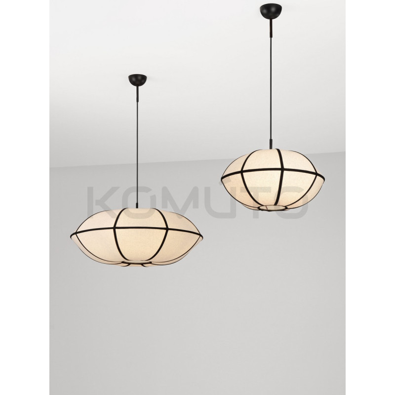 Natural Blossom | Artystyczna Lampa Lniana 70cm – Design Zen