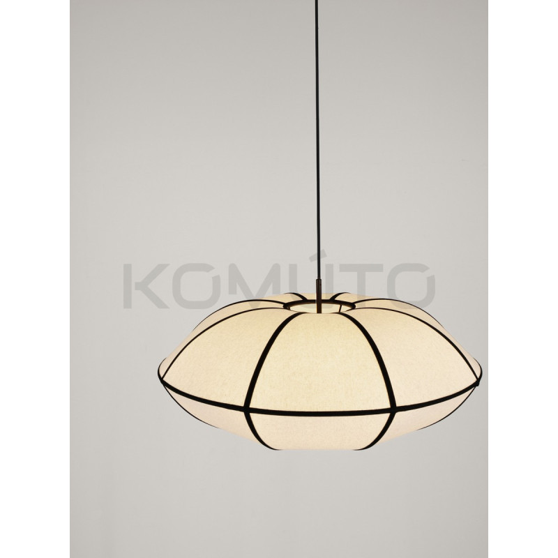 Natural Blossom | Artystyczna Lampa Lniana 70cm – Design Zen