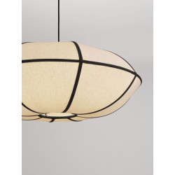 Natural Blossom | Artystyczna Lampa Lniana 70cm – Design Zen