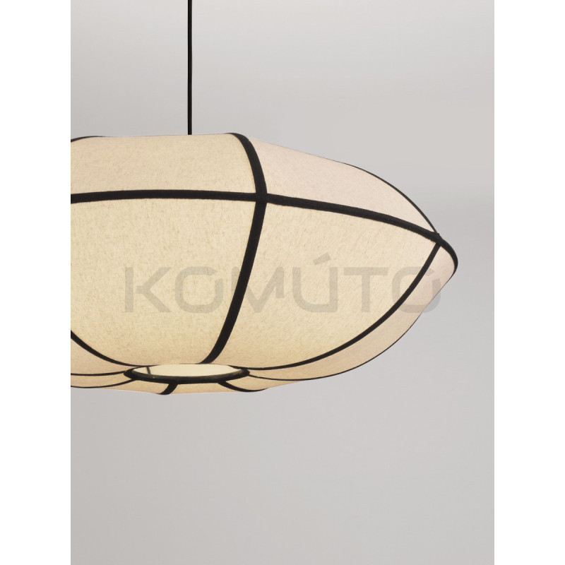 Natural Blossom | Artystyczna Lampa Lniana 70cm – Design Zen