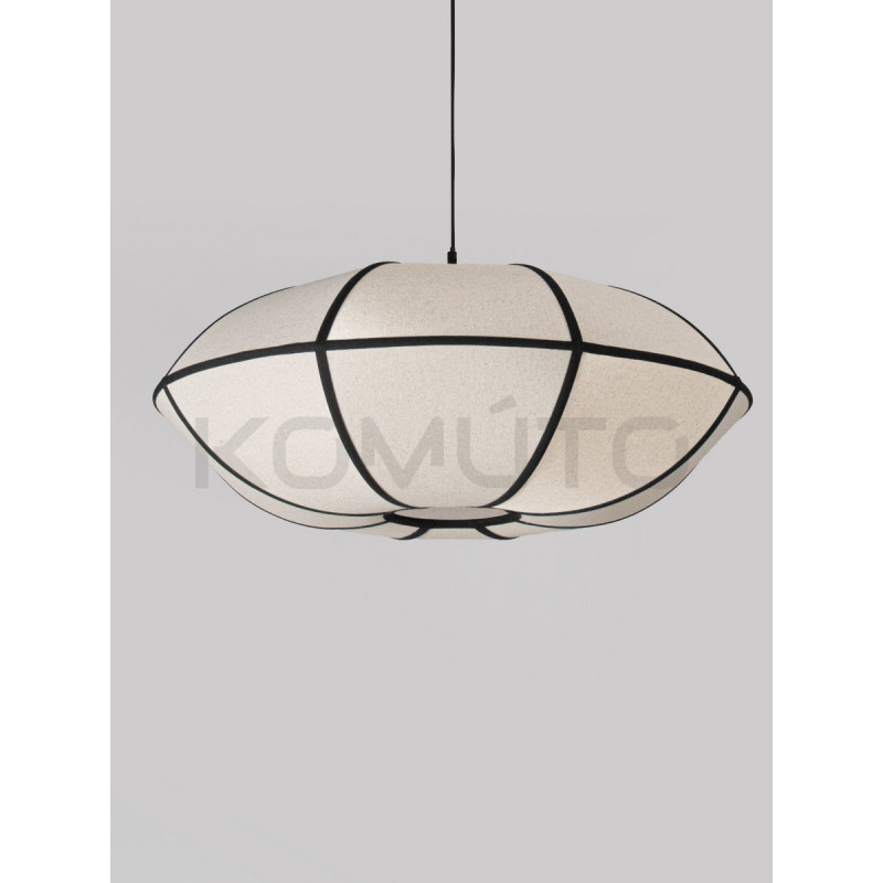 Natural Blossom | Artystyczna Lampa Lniana 70cm – Design Zen