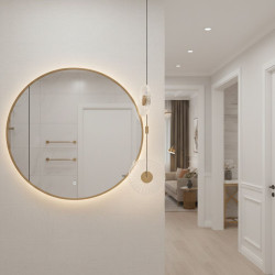 SUNBLAST lampa wisząca LED 20 cm złota - nowoczesna lampa ryflowana