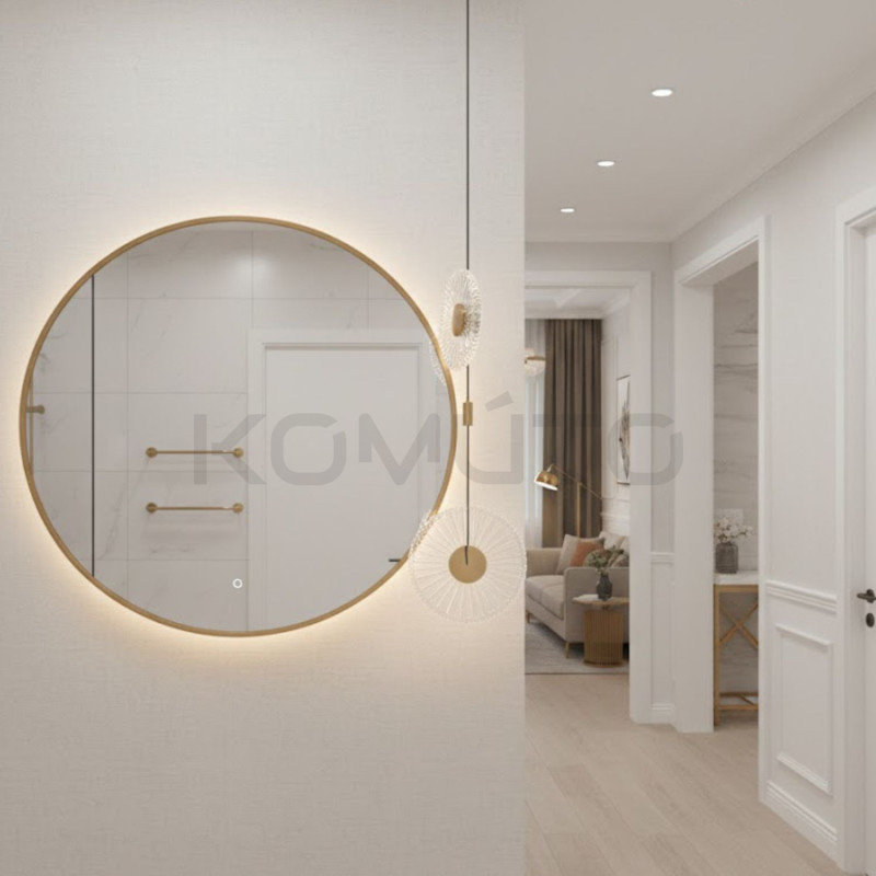 SUNBLAST lampa wisząca LED 20 cm złota - nowoczesna lampa ryflowana