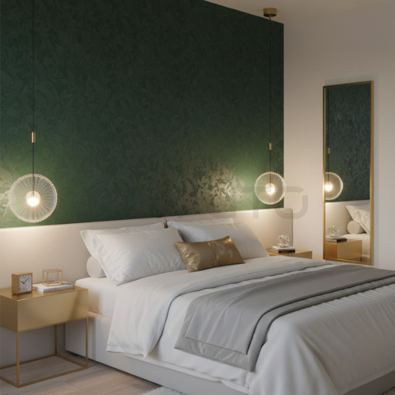 SUNBLAST lampa wisząca LED 20 cm złota - nowoczesna lampa ryflowana