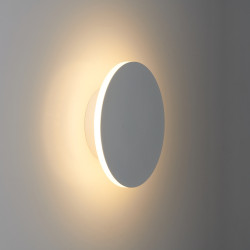 Kinkiet NYX 15 cm LED – Lampa ścienna okrągła | czarny i biały