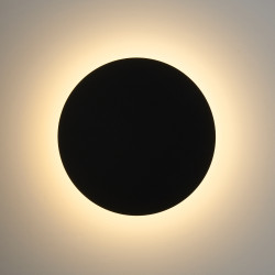Kinkiet NYX 15 cm LED – Lampa ścienna okrągła | czarny i biały