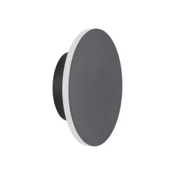 Kinkiet NYX 15 cm LED – Lampa ścienna okrągła | czarny i biały