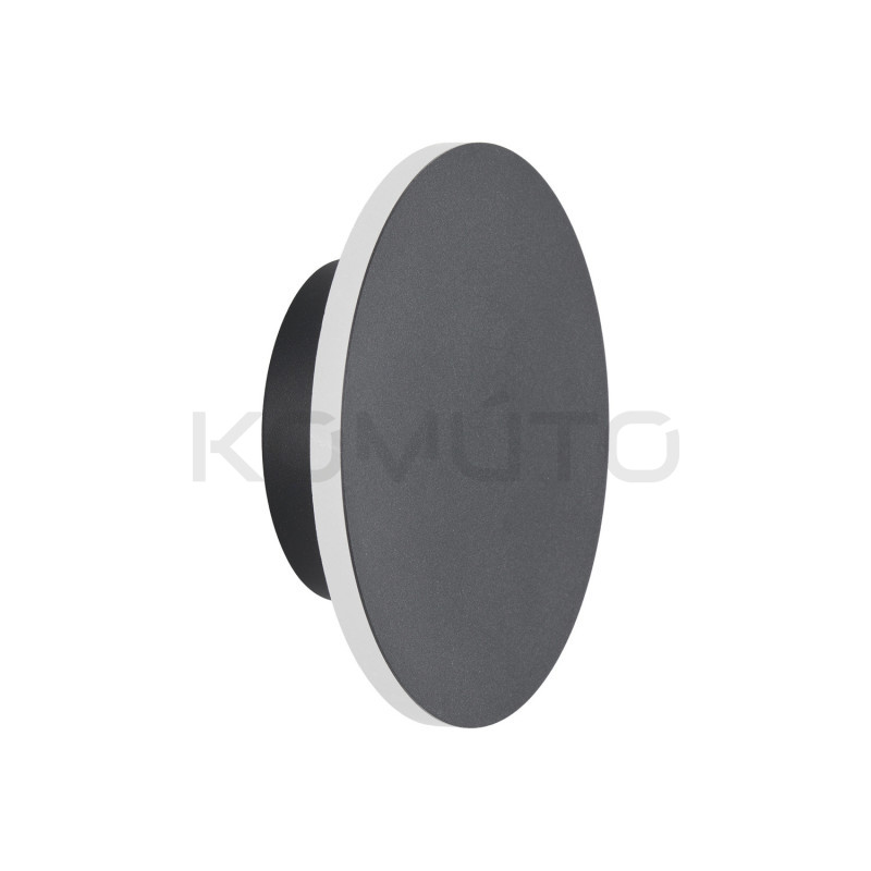 Kinkiet NYX 15 cm LED – Lampa ścienna okrągła | czarny i biały