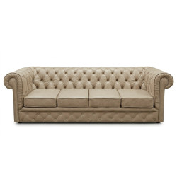 Sofa Chesterfield Normal ze skóry 4 osobowa | Komuto.pl