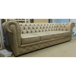 Sofa Chesterfield Normal ze skóry 4 osobowa | Komuto.pl