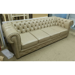 Sofa Chesterfield Normal ze skóry 4 osobowa | Komuto.pl