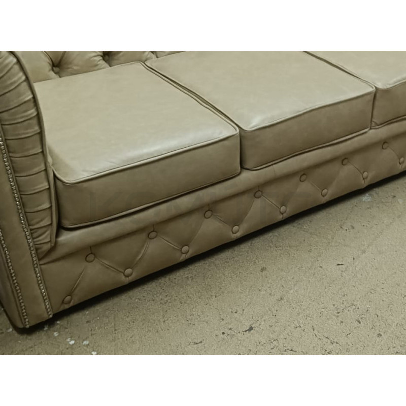 Sofa Chesterfield Normal ze skóry 4 osobowa | Komuto.pl