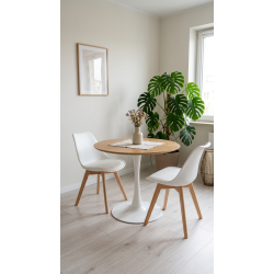 okrągły Stół dla 4 osób Tulip Skinny 80 dąb  imitacja 