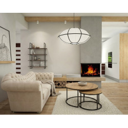 Natural Blossom | Artystyczna Lampa Lniana 70cm – Design Zen