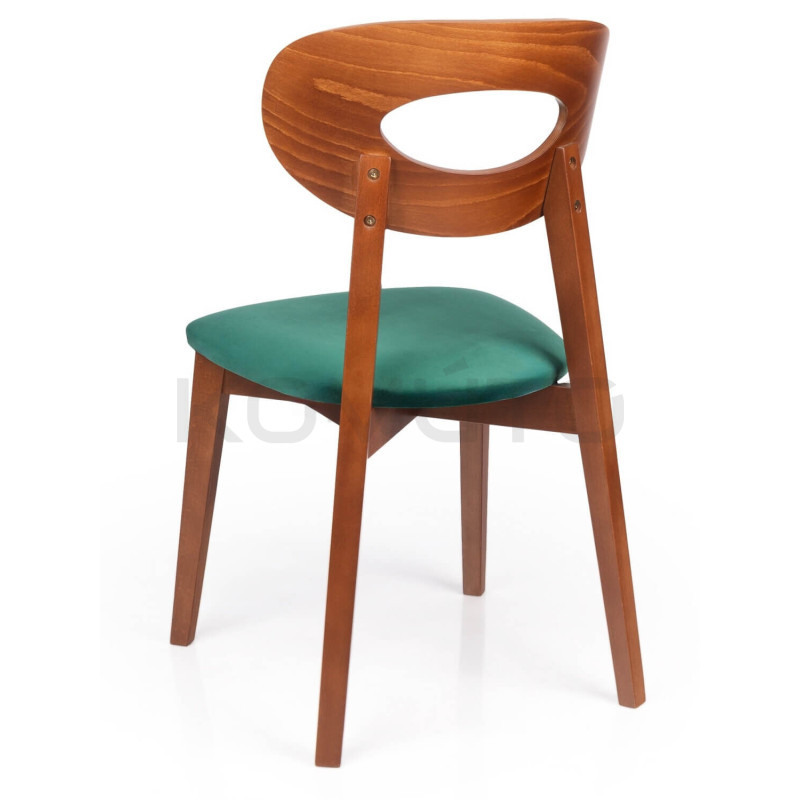 Krzesło Coney – design, który łączy drewno i miękkość formy