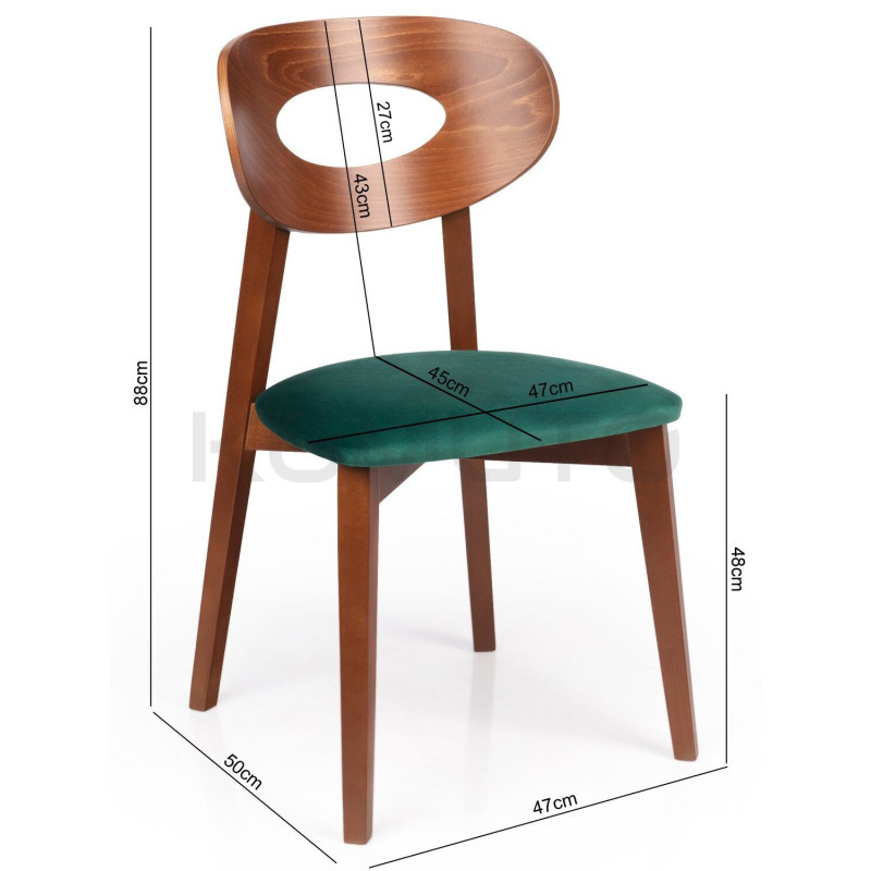 Krzesło Coney – design, który łączy drewno i miękkość formy