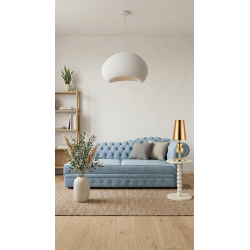 Lampa wisząca morficzna NEST 60 biała nowoczesna nieregularna