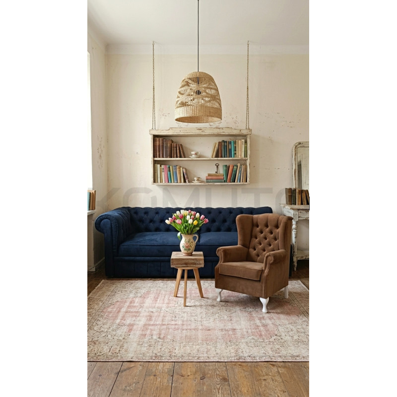 Lampa wisząca Boho HandMade wyplatana z naturalnego rattanu