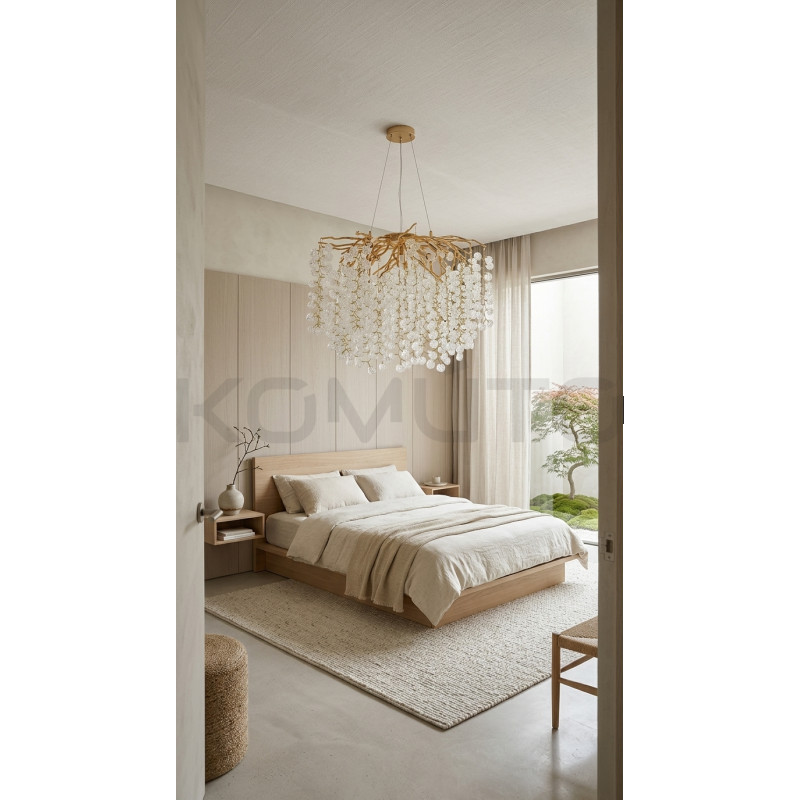 Lampa wisząca glamour RIVIERA 80 jemioła złota