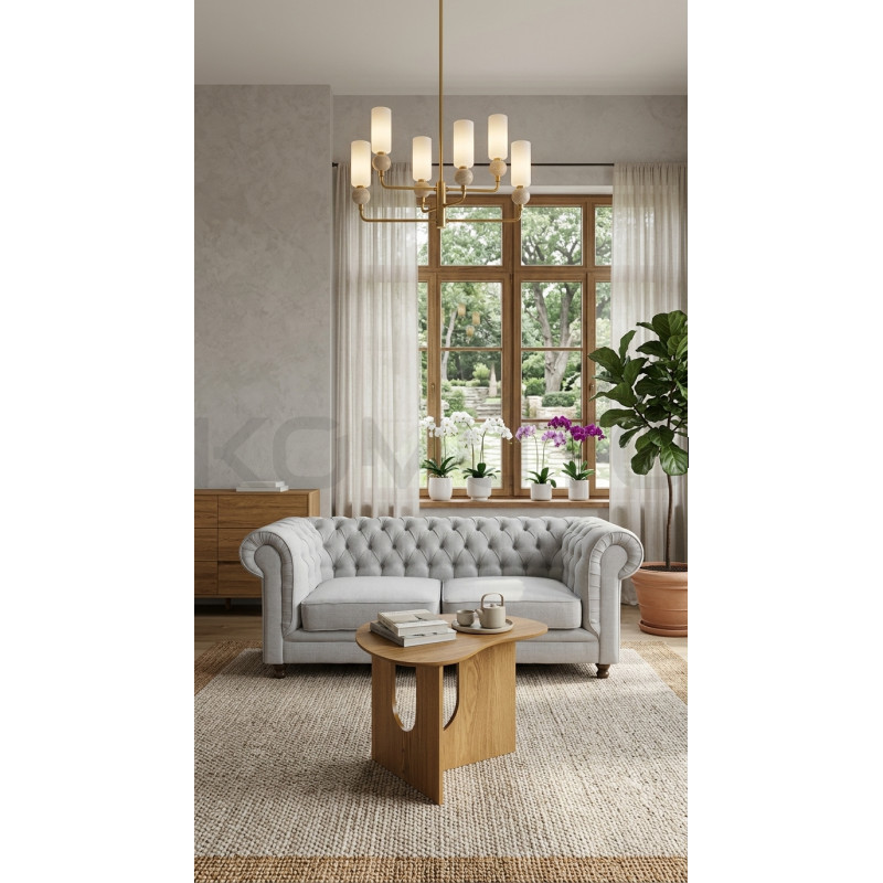 3-osobowa Sofa Chesterfield Lady – Wyjątkowa Tkanina i Komfort