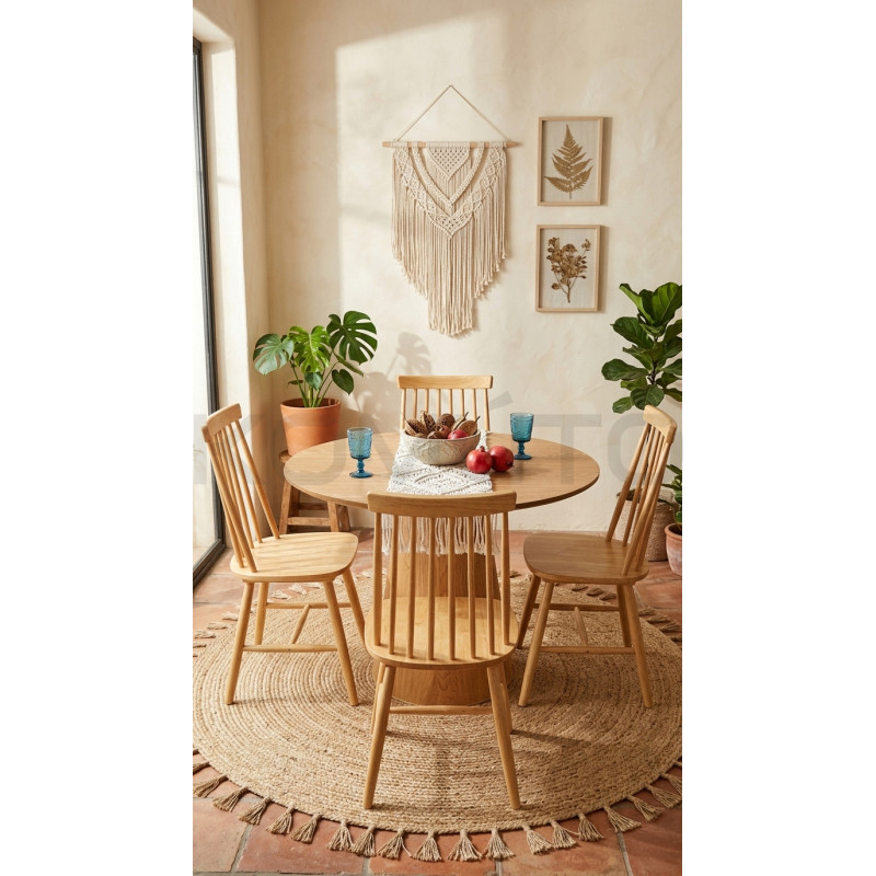 Stolik kawowy Sweedy 80 cm – naturalna elegancja i prostota formy
