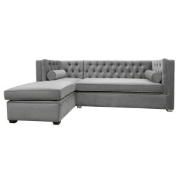 Rozkładany Narożnik Chesterfield ze spaniem London 250x200